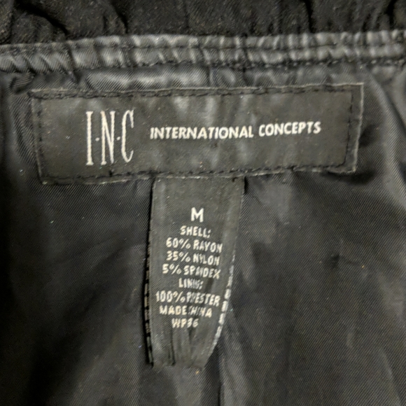 INC Ruffle Front hip length Jacket - Picture 3 of 15